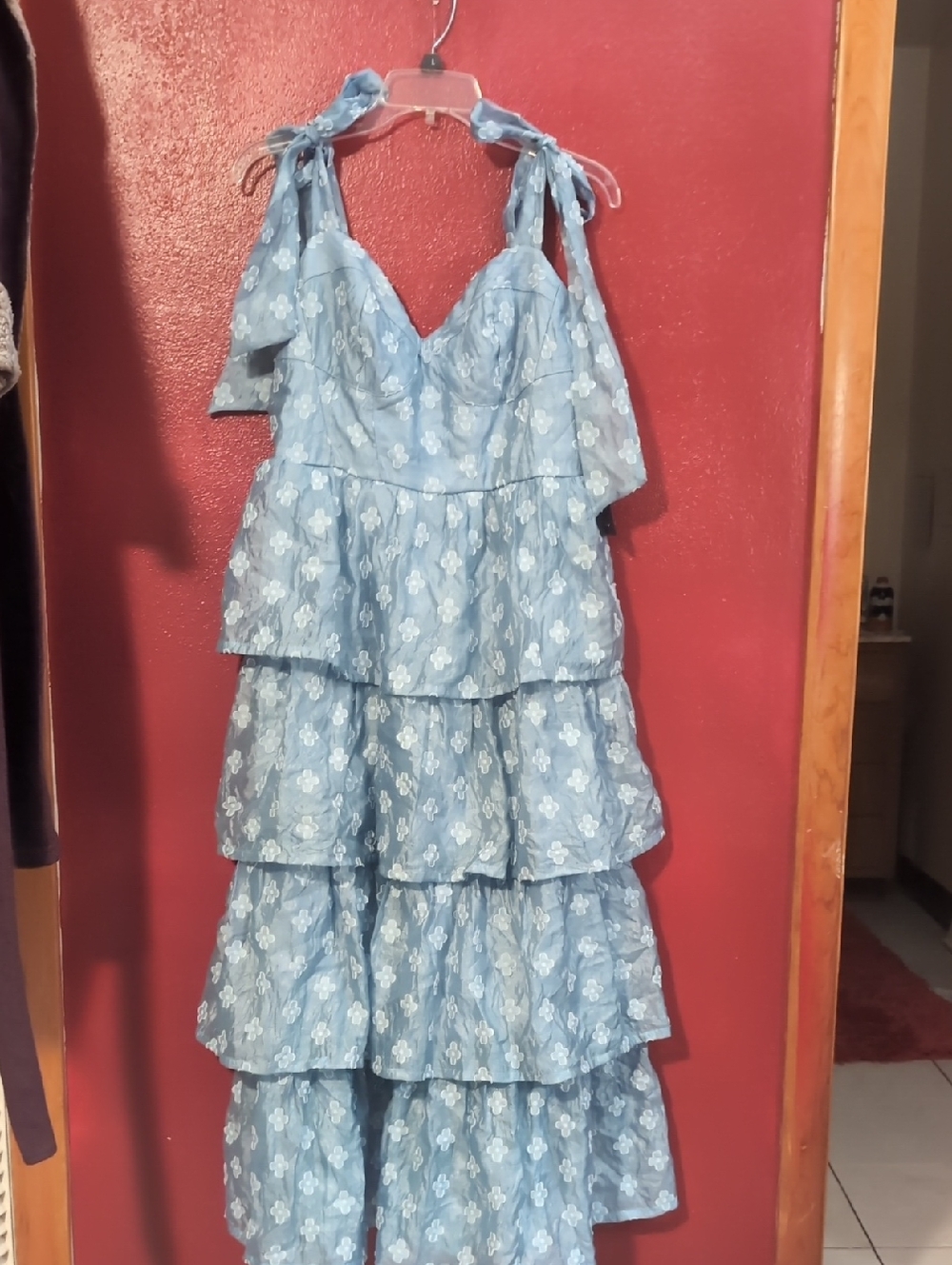 Lulu's Light Blue Smocked Sundress